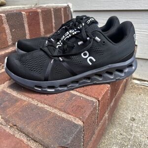 On Running Men's Black and Gray Athletic Shoes